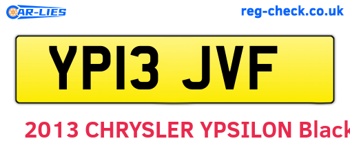YP13JVF are the vehicle registration plates.