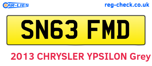 SN63FMD are the vehicle registration plates.
