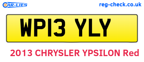 WP13YLY are the vehicle registration plates.