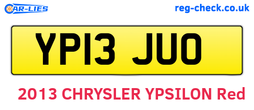 YP13JUO are the vehicle registration plates.