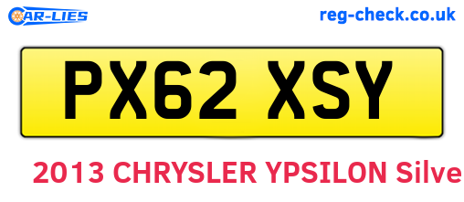 PX62XSY are the vehicle registration plates.