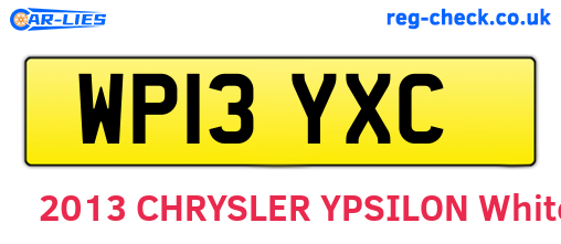 WP13YXC are the vehicle registration plates.