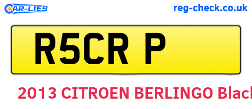 R5CRP are the vehicle registration plates.