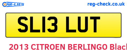 SL13LUT are the vehicle registration plates.
