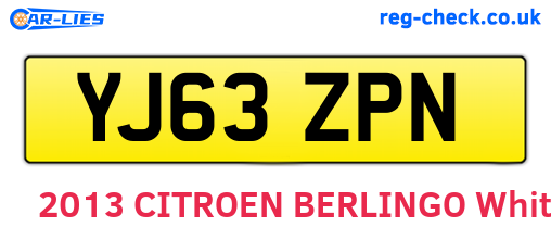 YJ63ZPN are the vehicle registration plates.