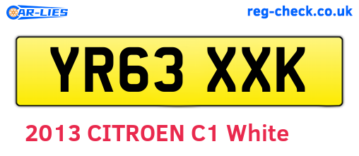 YR63XXK are the vehicle registration plates.