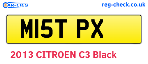 M15TPX are the vehicle registration plates.