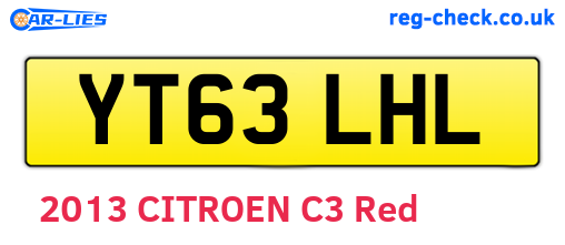 YT63LHL are the vehicle registration plates.