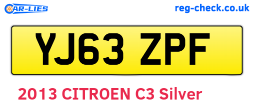 YJ63ZPF are the vehicle registration plates.
