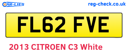 FL62FVE are the vehicle registration plates.
