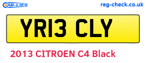 YR13CLY are the vehicle registration plates.