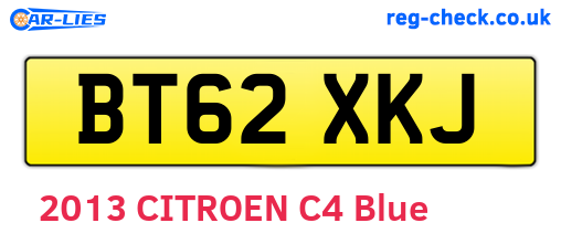 BT62XKJ are the vehicle registration plates.