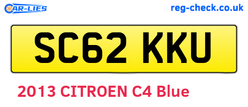 SC62KKU are the vehicle registration plates.