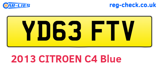 YD63FTV are the vehicle registration plates.