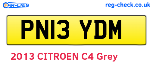PN13YDM are the vehicle registration plates.