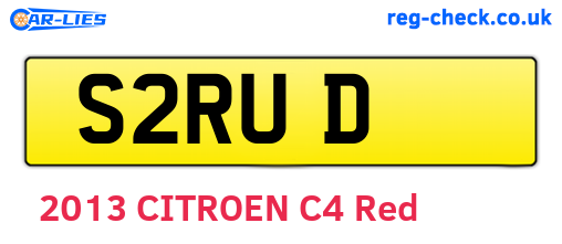 S2RUD are the vehicle registration plates.