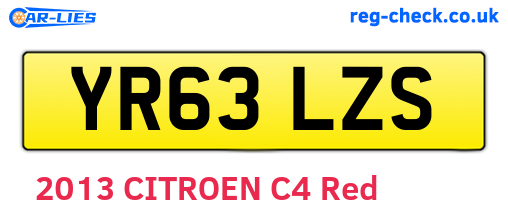 YR63LZS are the vehicle registration plates.