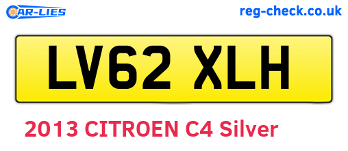 LV62XLH are the vehicle registration plates.