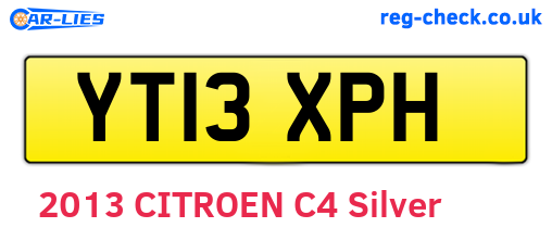 YT13XPH are the vehicle registration plates.