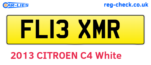FL13XMR are the vehicle registration plates.