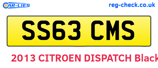 SS63CMS are the vehicle registration plates.