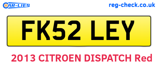 FK52LEY are the vehicle registration plates.