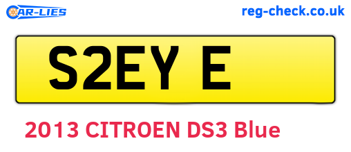 S2EYE are the vehicle registration plates.