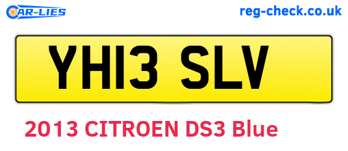 YH13SLV are the vehicle registration plates.