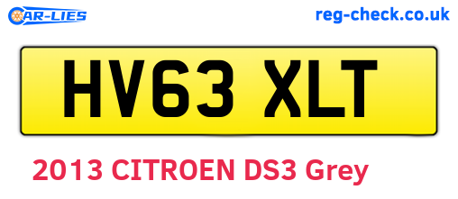 HV63XLT are the vehicle registration plates.