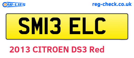 SM13ELC are the vehicle registration plates.