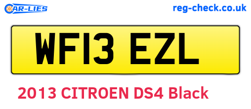 WF13EZL are the vehicle registration plates.