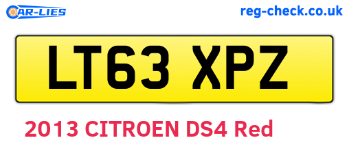 LT63XPZ are the vehicle registration plates.