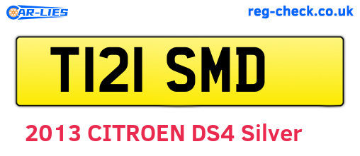 T121SMD are the vehicle registration plates.