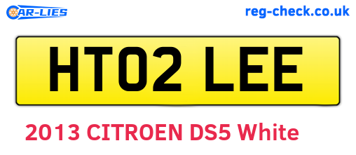 HT02LEE are the vehicle registration plates.