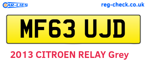 MF63UJD are the vehicle registration plates.