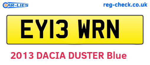 EY13WRN are the vehicle registration plates.