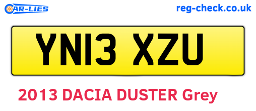 YN13XZU are the vehicle registration plates.