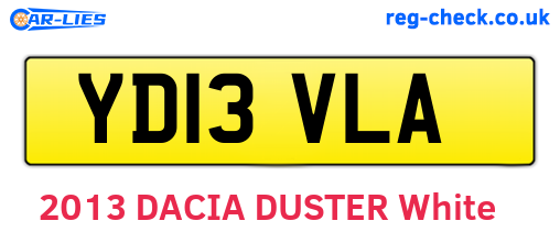 YD13VLA are the vehicle registration plates.