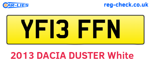 YF13FFN are the vehicle registration plates.