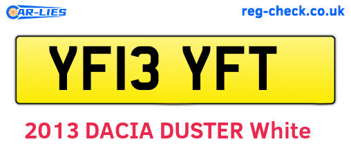 YF13YFT are the vehicle registration plates.