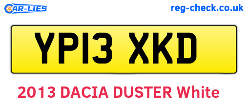 YP13XKD are the vehicle registration plates.