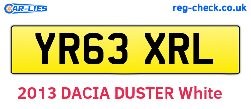 YR63XRL are the vehicle registration plates.