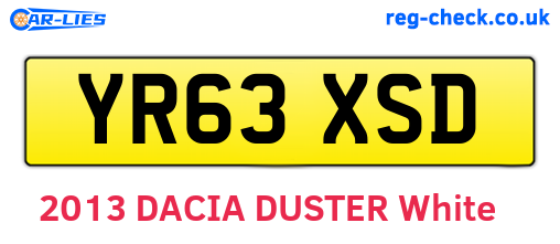 YR63XSD are the vehicle registration plates.