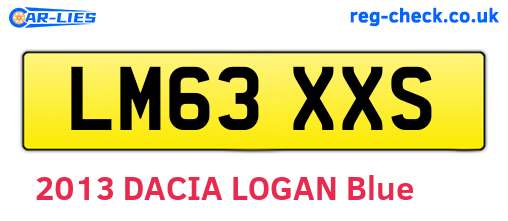 LM63XXS are the vehicle registration plates.