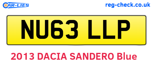 NU63LLP are the vehicle registration plates.