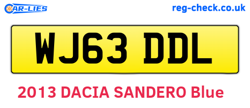 WJ63DDL are the vehicle registration plates.