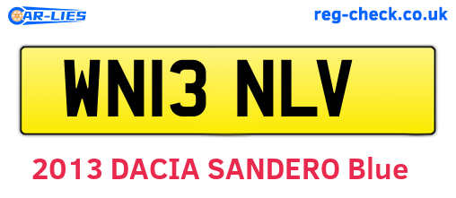 WN13NLV are the vehicle registration plates.