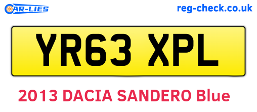 YR63XPL are the vehicle registration plates.