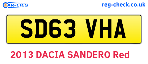 SD63VHA are the vehicle registration plates.