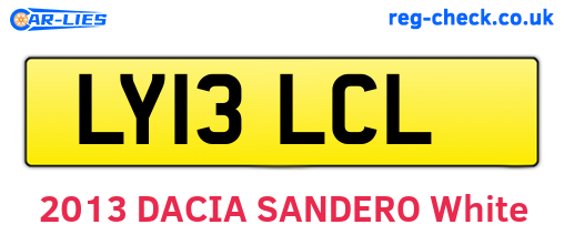 LY13LCL are the vehicle registration plates.
